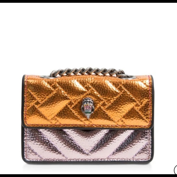Kurt Geiger London Kensington Micro Quilted Metallic Faux-leather Crossbody Bag - Picture 3 of 9